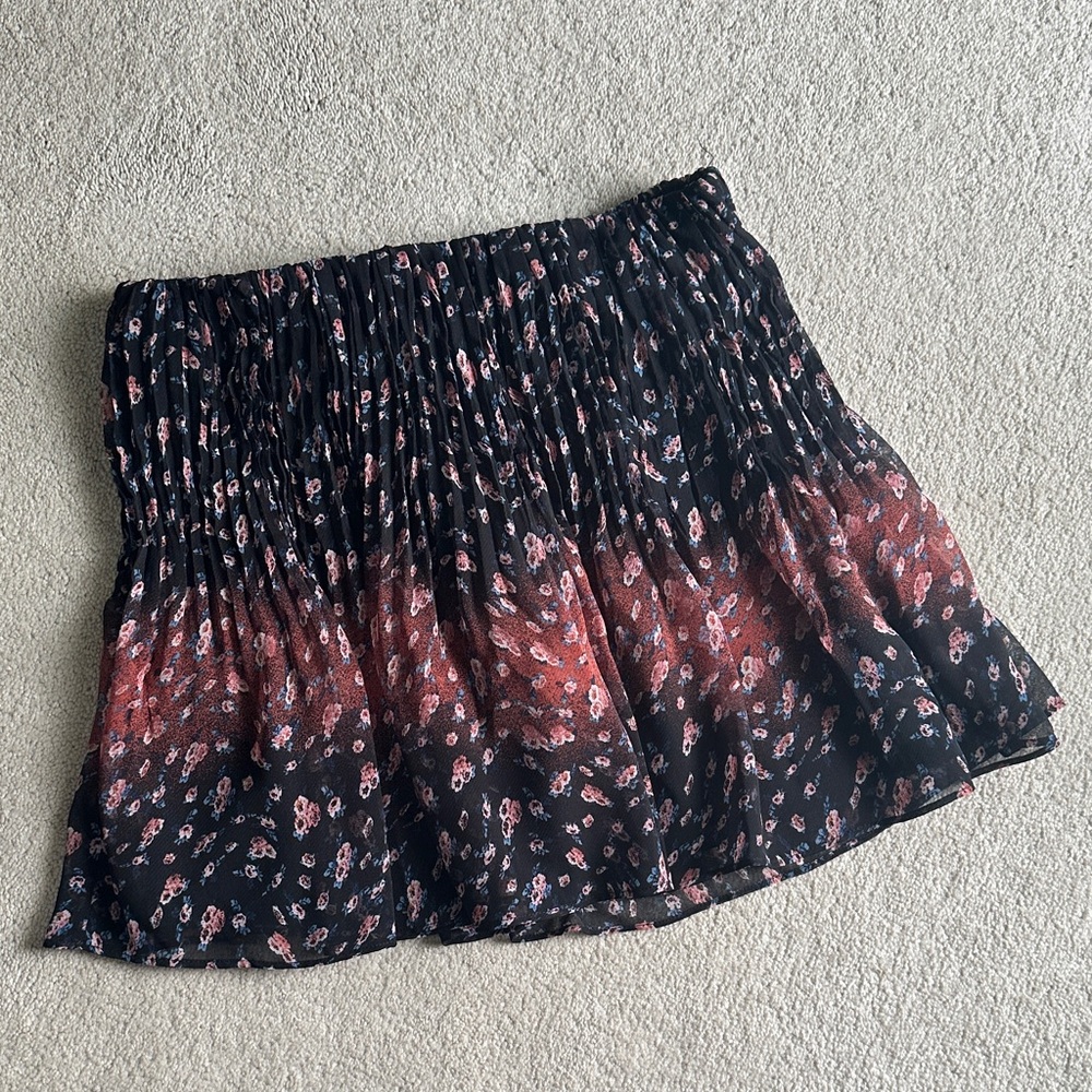 BCBG Floral Mini Skirt - size Small